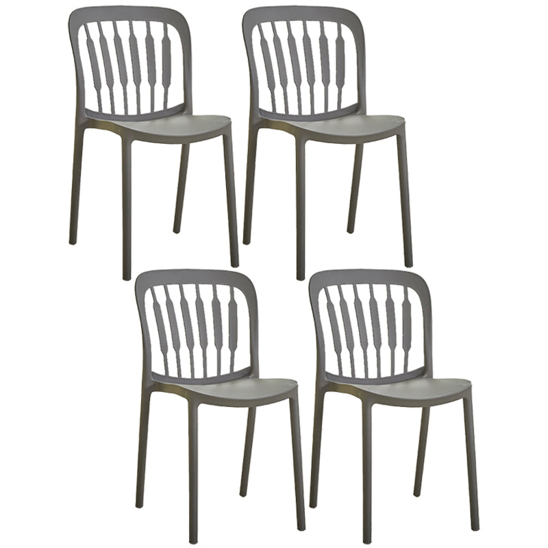 Chaise d'appoint empilable en plastique de Style Glam, chaise de salle à manger au fini mat pour un usage domestique