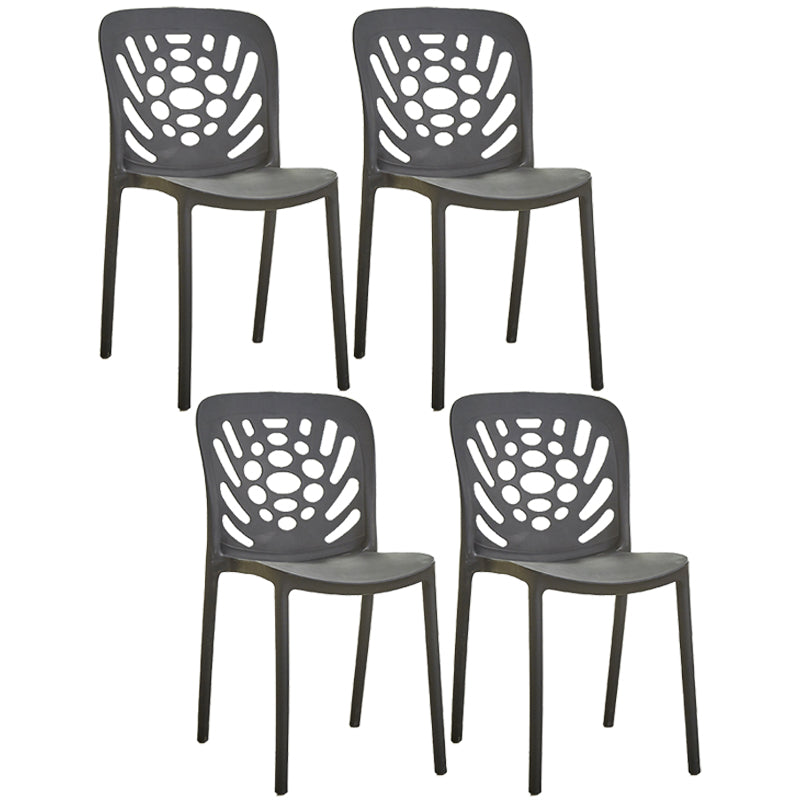 Chaise d'appoint empilable en plastique de Style Glam, chaise de salle à manger au fini mat pour un usage domestique