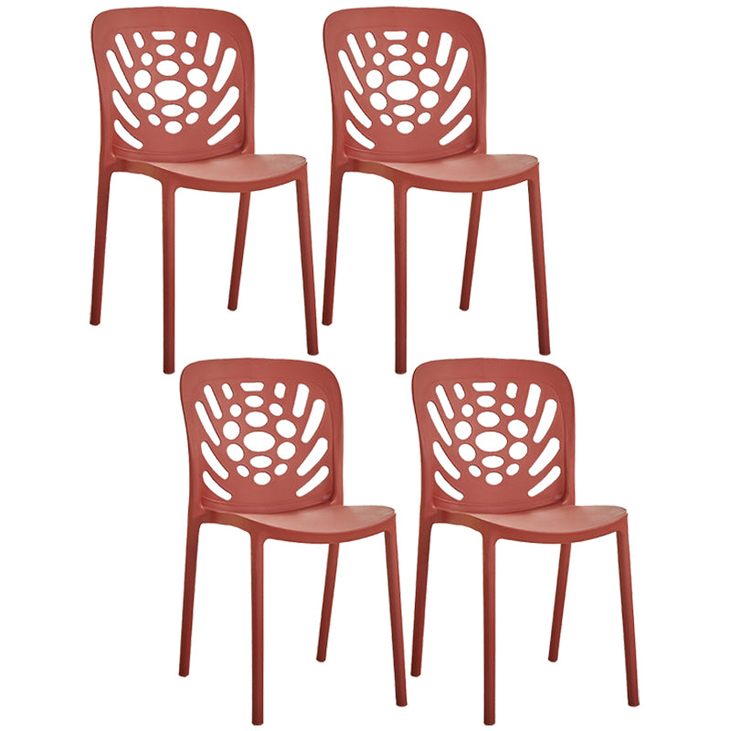 Chaise d'appoint empilable en plastique de Style Glam, chaise de salle à manger au fini mat pour un usage domestique