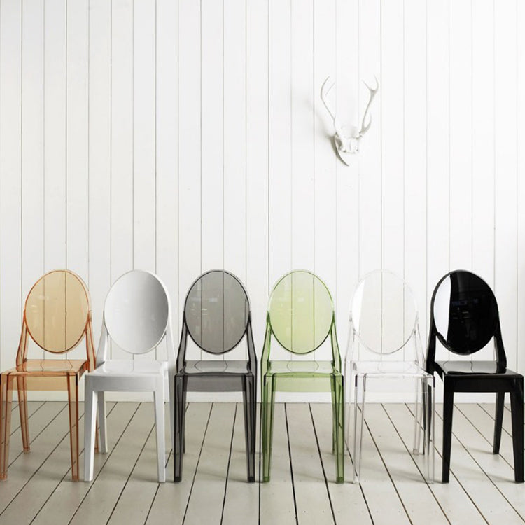 Plastic Chairs Modern Kitchen Side Chair of 13'' Wide Open Back Dining Side Chair