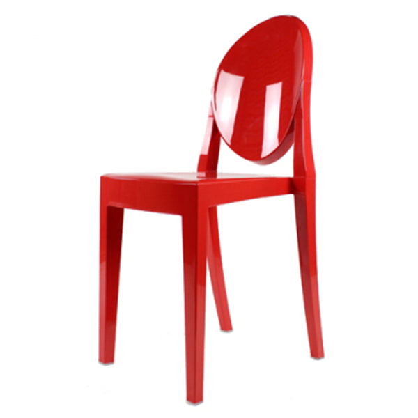 Plastic Chairs Modern Kitchen Side Chair of 13'' Wide Open Back Dining Side Chair