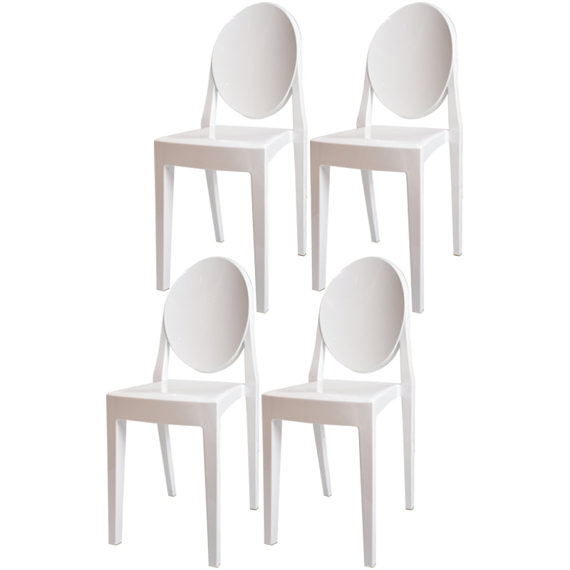 Plastic Chairs Modern Kitchen Side Chair of 13'' Wide Open Back Dining Side Chair
