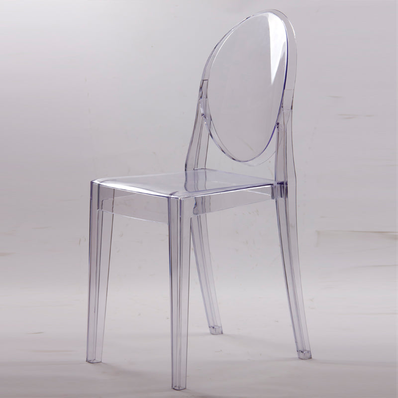 Plastic Chairs Modern Kitchen Side Chair of 13'' Wide Open Back Dining Side Chair