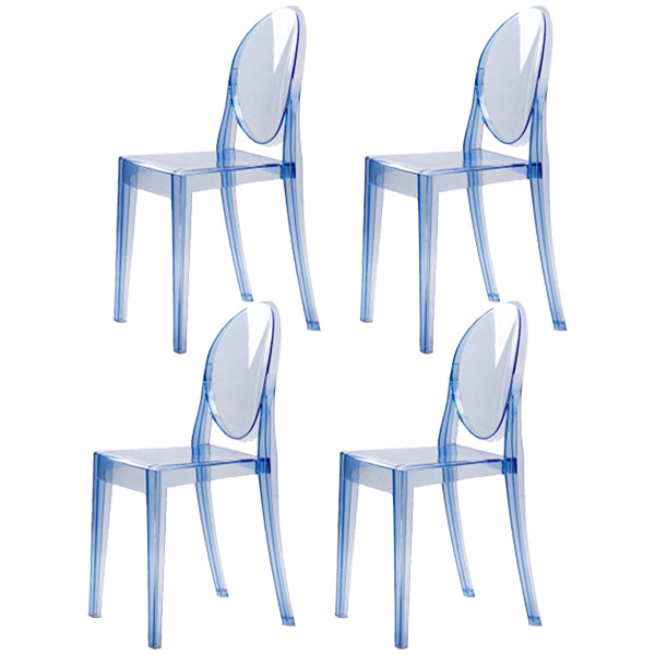 Plastic Chairs Modern Kitchen Side Chair of 13'' Wide Open Back Dining Side Chair