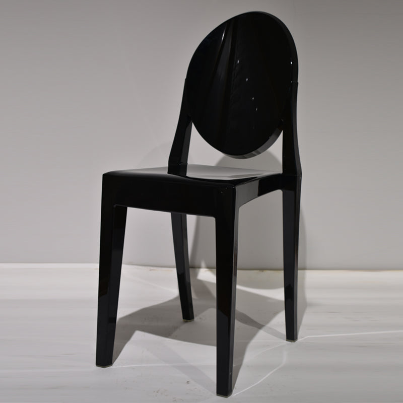 Plastic Chairs Modern Kitchen Side Chair of 13'' Wide Open Back Dining Side Chair