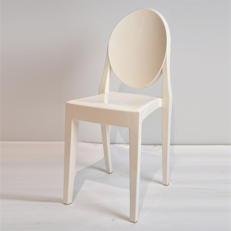 Plastic Chairs Modern Kitchen Side Chair of 13'' Wide Open Back Dining Side Chair