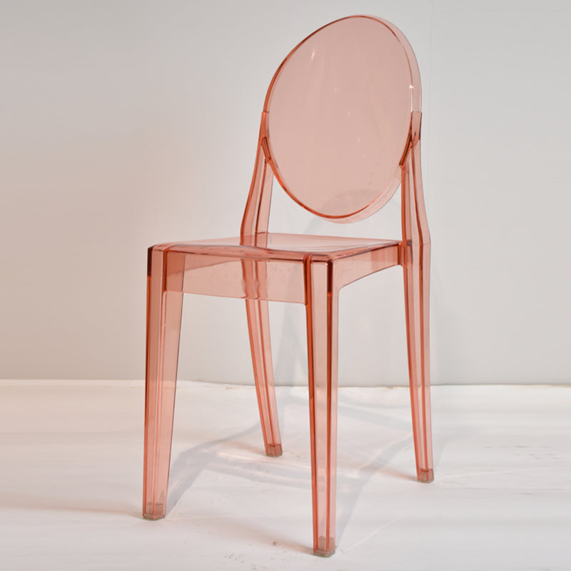 Plastic Chairs Modern Kitchen Side Chair of 13'' Wide Open Back Dining Side Chair