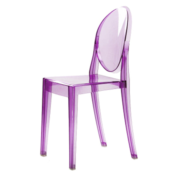Plastic Chairs Modern Kitchen Side Chair of 13'' Wide Open Back Dining Side Chair