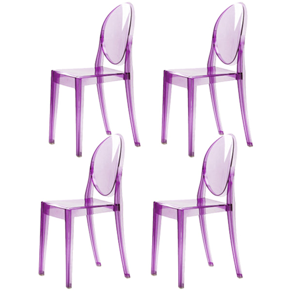Plastic Chairs Modern Kitchen Side Chair of 13'' Wide Open Back Dining Side Chair