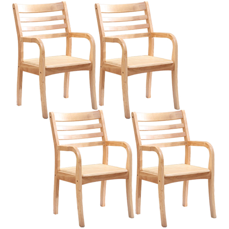Fauteuil de salle à manger traditionnel en bois de 20 pouces de large, avec dossier en échelle, pour usage domestique