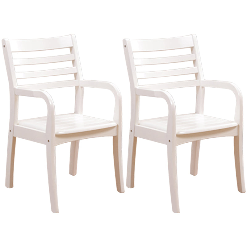 Fauteuil de salle à manger traditionnel en bois de 20 pouces de large, avec dossier en échelle, pour usage domestique