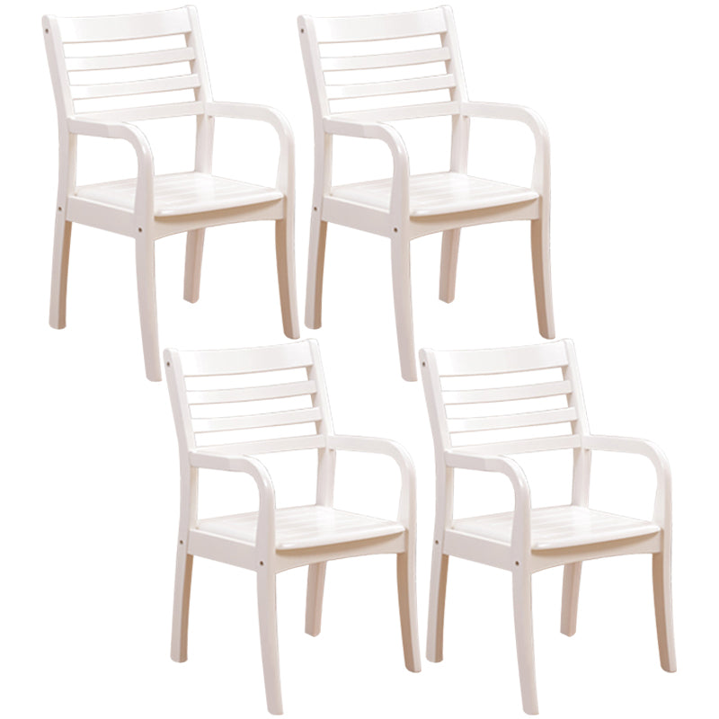 Fauteuil de salle à manger traditionnel en bois de 20 pouces de large, avec dossier en échelle, pour usage domestique