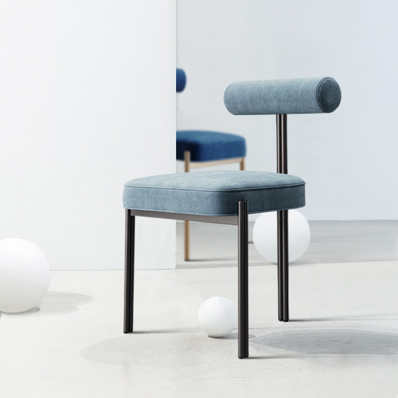 Nordic Flanellelette Stuhl mit Metallbasi