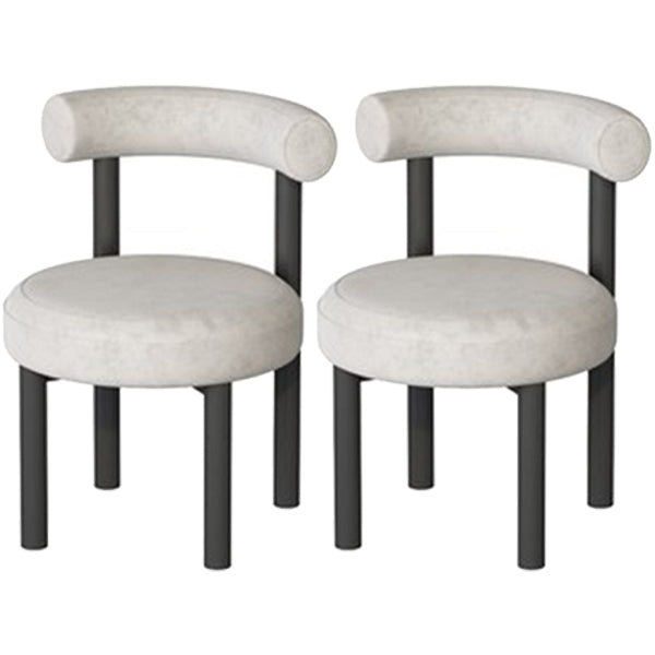 Minimalist Opening Back Dining Side Chair Metal Kitchen Dining Side Chair