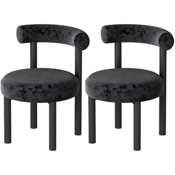 Minimalist Opening Back Dining Side Chair Metal Kitchen Dining Side Chair