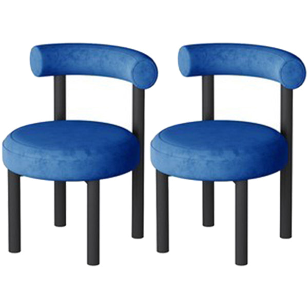 Minimalist Opening Back Dining Side Chair Metal Kitchen Dining Side Chair