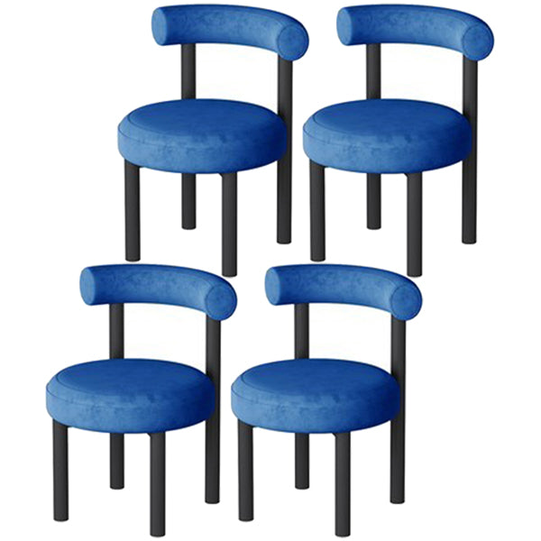 Minimalist Opening Back Dining Side Chair Metal Kitchen Dining Side Chair