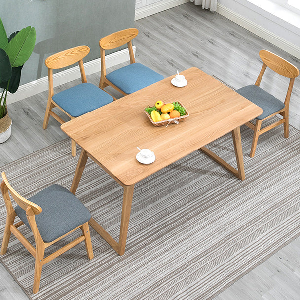 Chaise d'appoint à la maison contemporaine, chaise de salle à manger en bois à dossier ouvert rembourrée