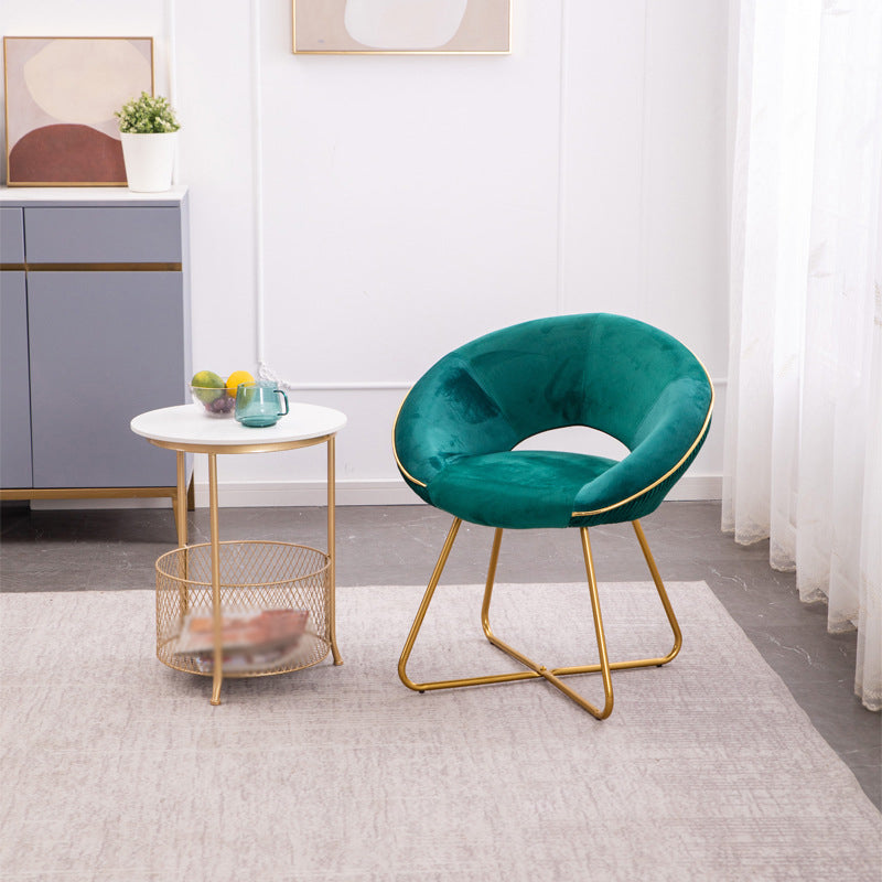 Minimalist Metal Kitchen Dining Side Chair Opening Back Dining Side Chair