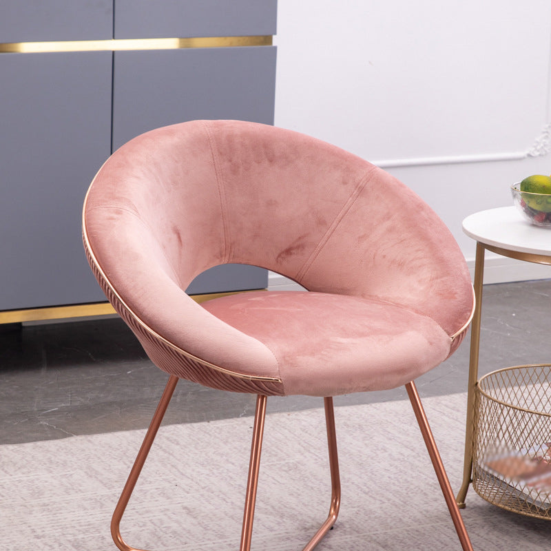 Minimalist Metal Kitchen Dining Side Chair Opening Back Dining Side Chair