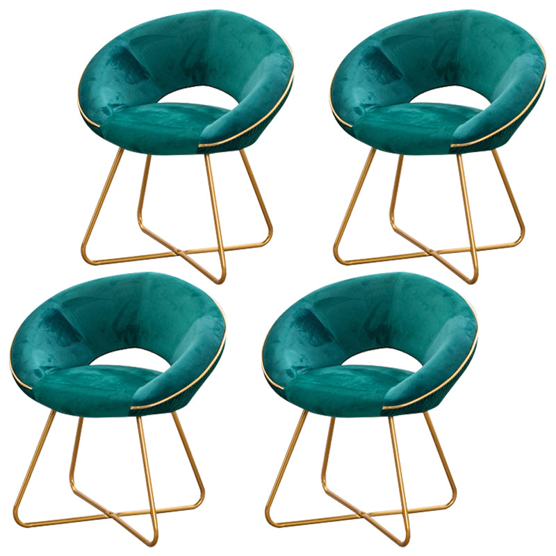 Minimalist Metal Kitchen Dining Side Chair Opening Back Dining Side Chair