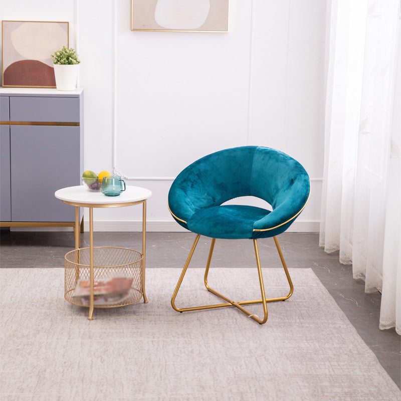 Minimalist Metal Kitchen Dining Side Chair Opening Back Dining Side Chair