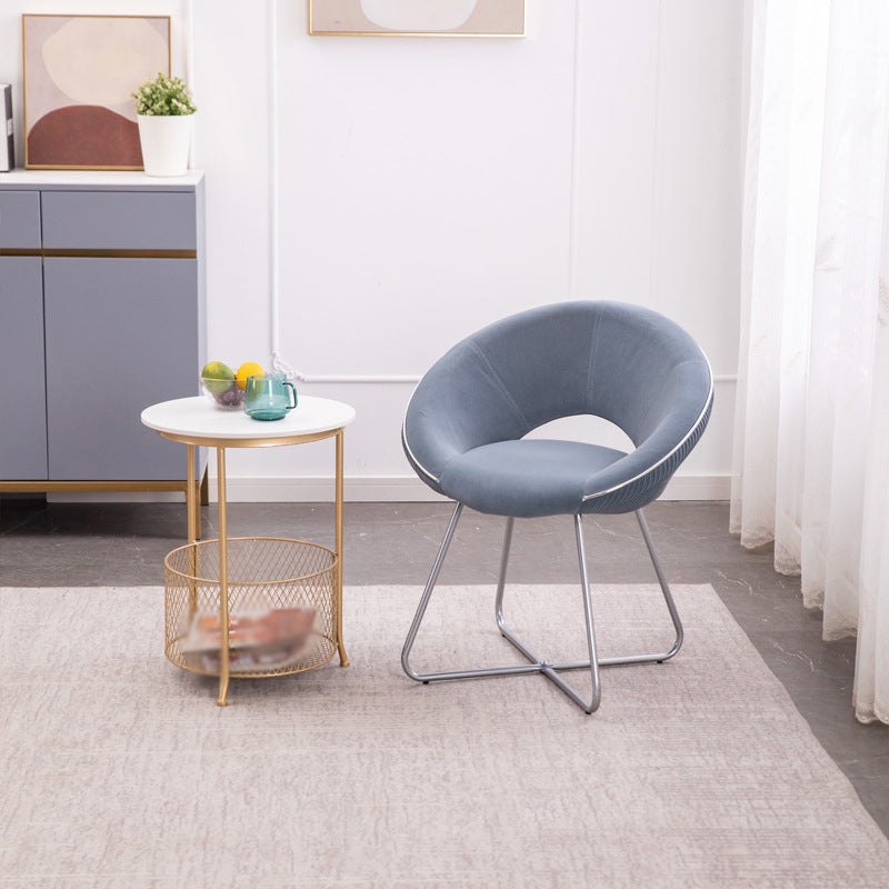 Minimalist Metal Kitchen Dining Side Chair Opening Back Dining Side Chair