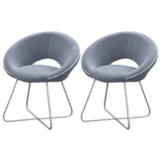 Minimalist Metal Kitchen Dining Side Chair Opening Back Dining Side Chair
