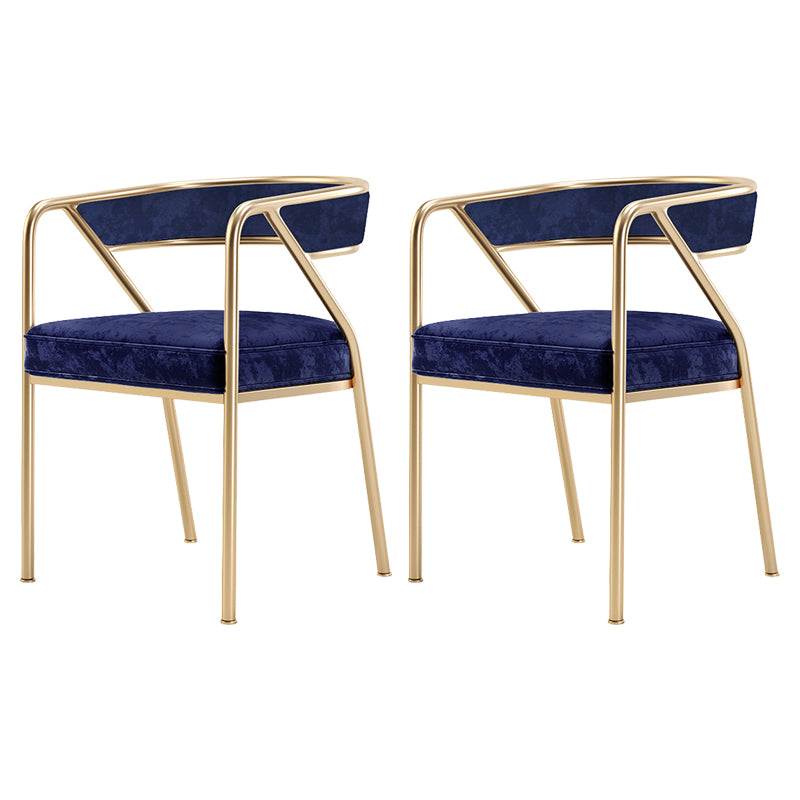 Flannel Scandinavian Restaurant Arm Chair Open Multi-color Dining Chair