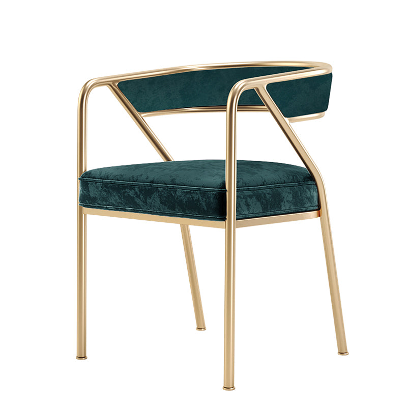 Flannel Scandinavian Restaurant Arm Chair Open Multi-color Dining Chair