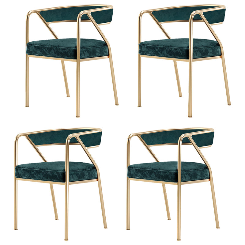 Flannel Scandinavian Restaurant Arm Chair Open Multi-color Dining Chair