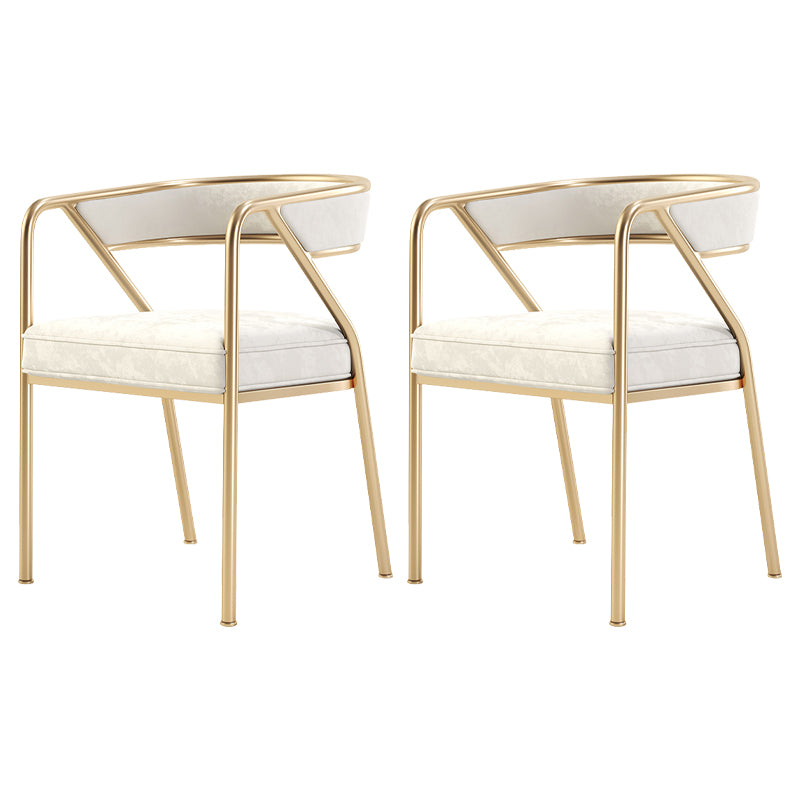 Flannel Scandinavian Restaurant Arm Chair Open Multi-color Dining Chair