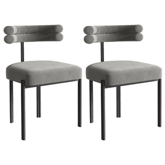 Les chaises en métal de style de Glam placent les chaises latérales arrière ouvertes de cuisine de salle à manger