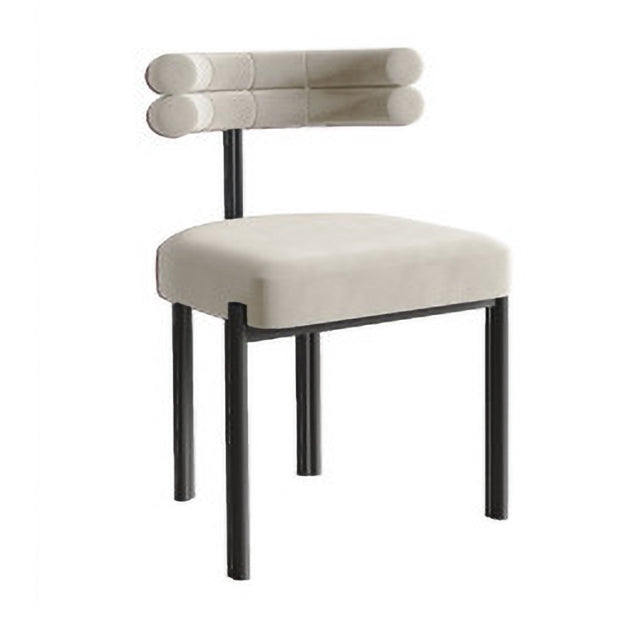 Les chaises en métal de style de Glam placent les chaises latérales arrière ouvertes de cuisine de salle à manger