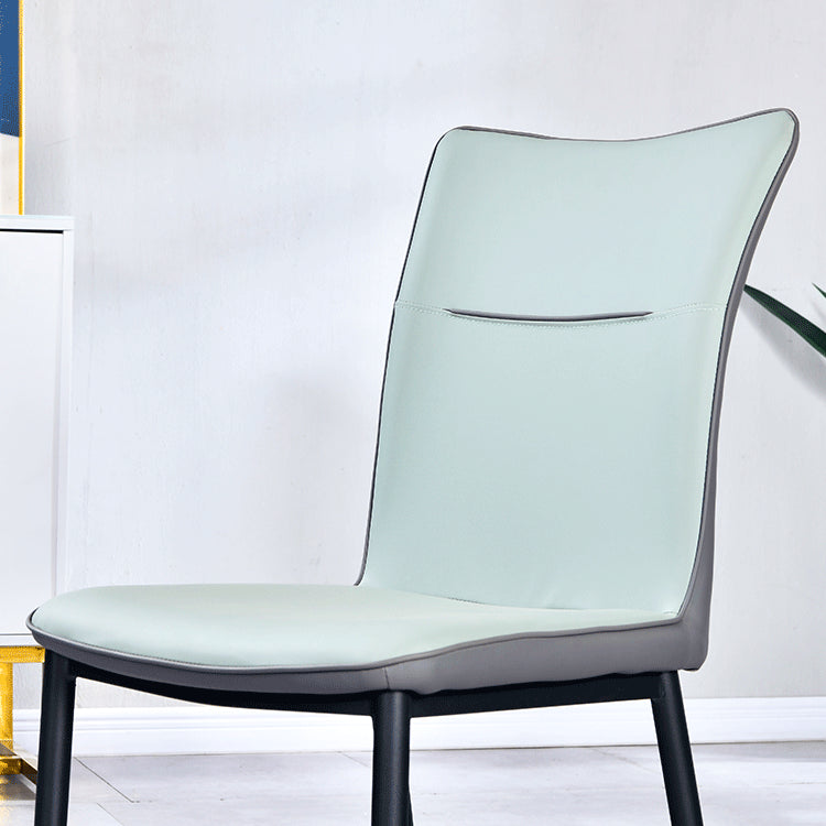 Chaise d'appoint scandinave pour la maison, chaise d'intérieur à dossier solide en métal, pour salle à manger