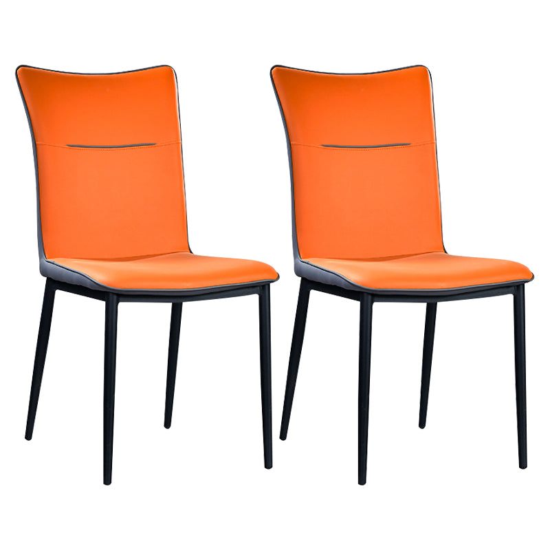 Chaise d'appoint scandinave pour la maison, chaise d'intérieur à dossier solide en métal, pour salle à manger