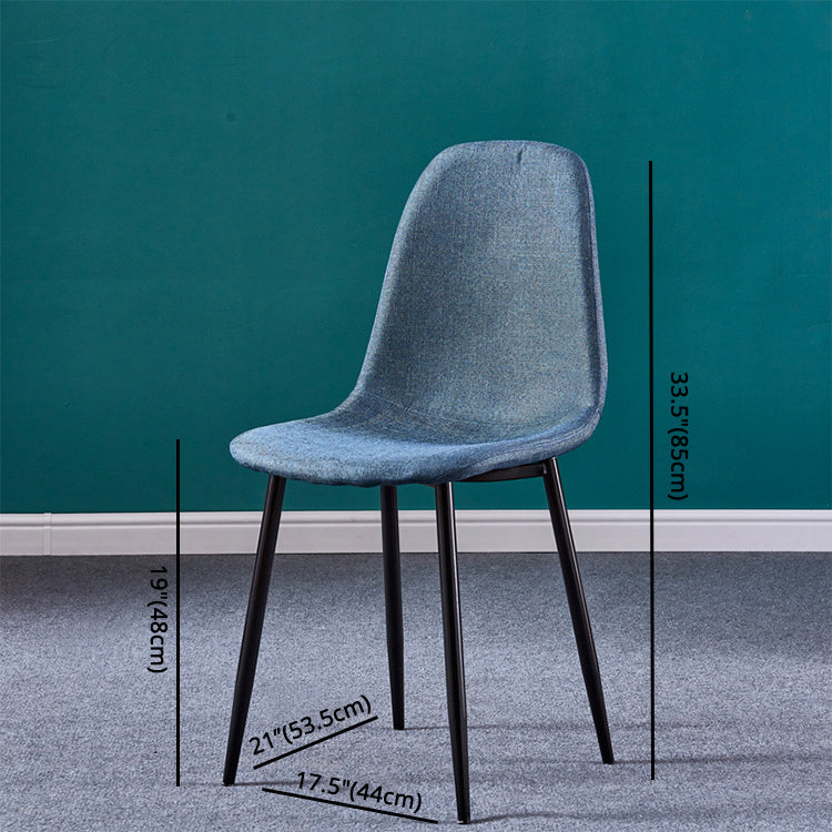 Sedia laterale in metallo in stile glam sedia da pranzo per finitura opaca per sala da pranzo