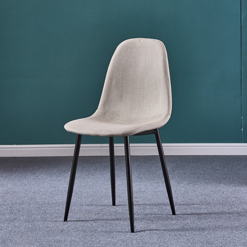 Sedia laterale in metallo in stile glam sedia da pranzo per finitura opaca per sala da pranzo