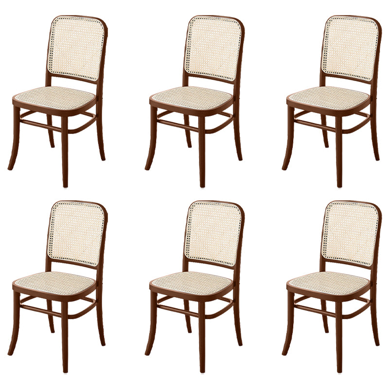 Modern Solid Wood Kitchen Dining Side Chair Opening Back Dining Side Chair