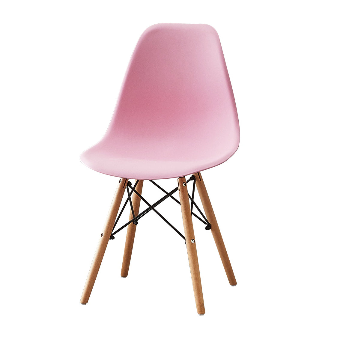 Sedia da pranzo in plastica in plastica in stile contemporaneo sedia solida posteriore a braccioless per cucina