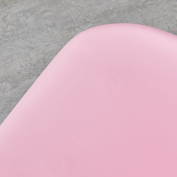 Sedia da pranzo in plastica in plastica in stile contemporaneo sedia solida posteriore a braccioless per cucina