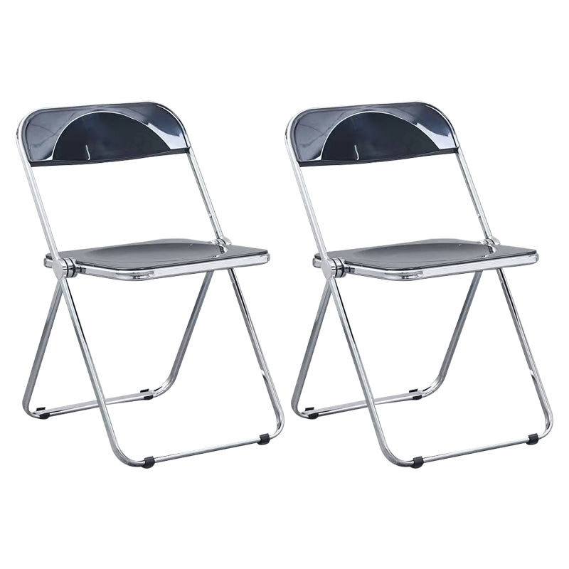 Metal sin brazos del estilo nórdico que cena la silla lateral plegable apilable de las sillas para el uso en el hogar