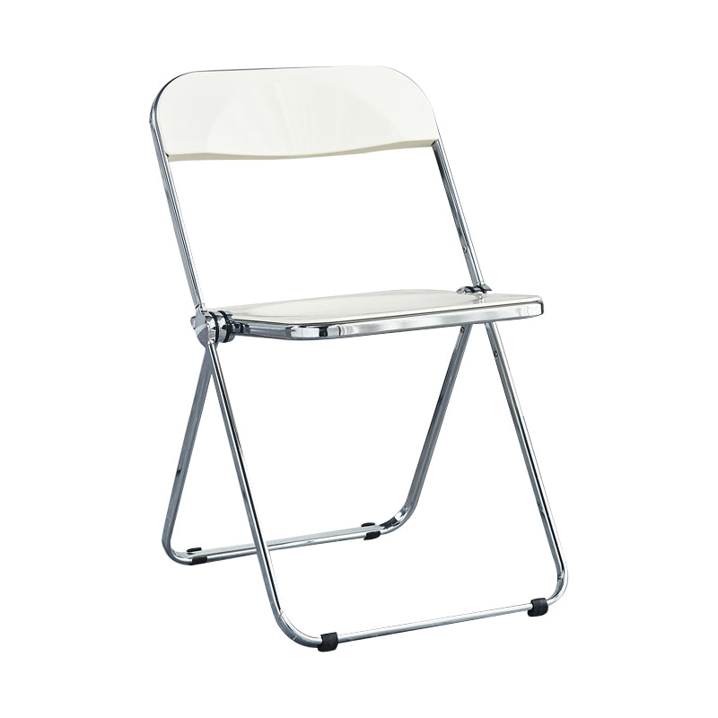 Metal sin brazos del estilo nórdico que cena la silla lateral plegable apilable de las sillas para el uso en el hogar