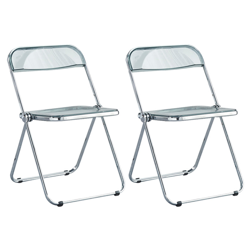 Metal sin brazos del estilo nórdico que cena la silla lateral plegable apilable de las sillas para el uso en el hogar