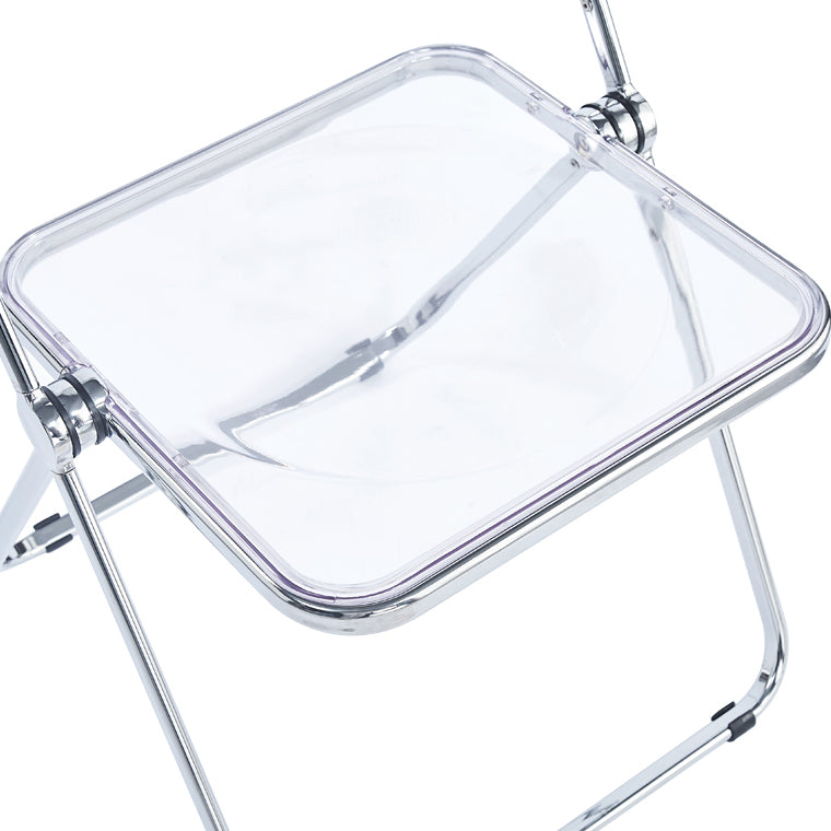 Metal sin brazos del estilo nórdico que cena la silla lateral plegable apilable de las sillas para el uso en el hogar