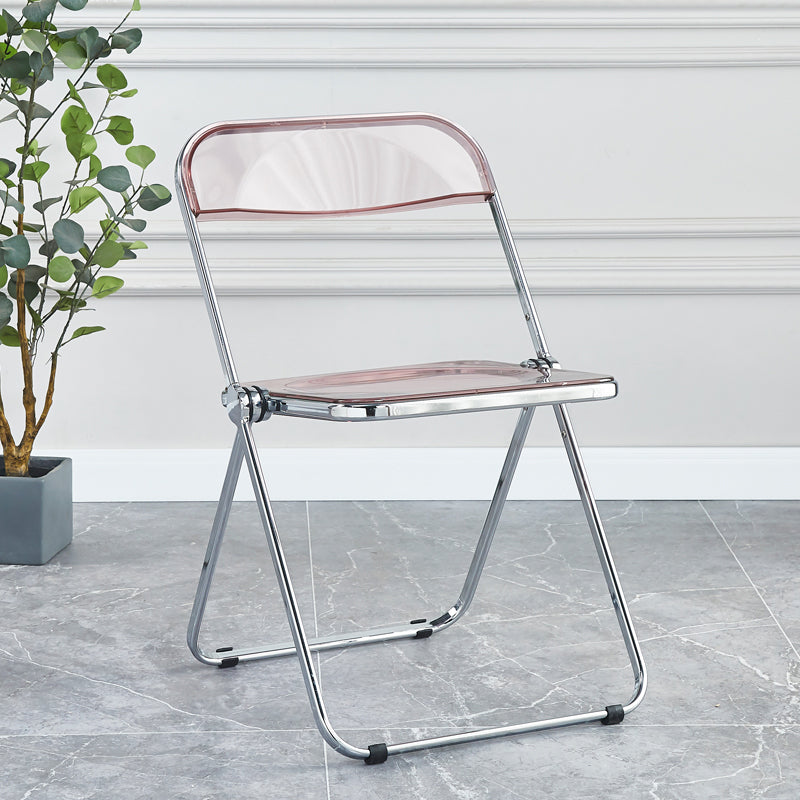 Metal sin brazos del estilo nórdico que cena la silla lateral plegable apilable de las sillas para el uso en el hogar