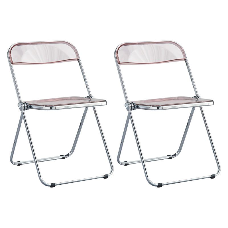 Metal sin brazos del estilo nórdico que cena la silla lateral plegable apilable de las sillas para el uso en el hogar