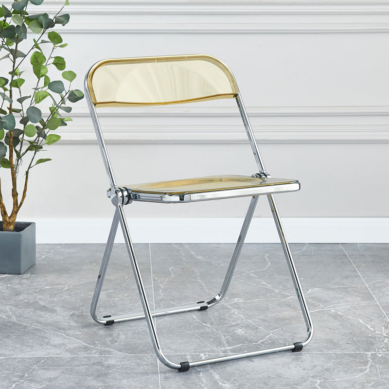 Metal sin brazos del estilo nórdico que cena la silla lateral plegable apilable de las sillas para el uso en el hogar