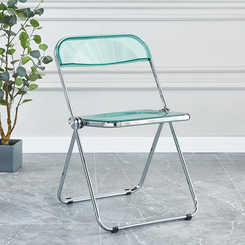 Metal sin brazos del estilo nórdico que cena la silla lateral plegable apilable de las sillas para el uso en el hogar
