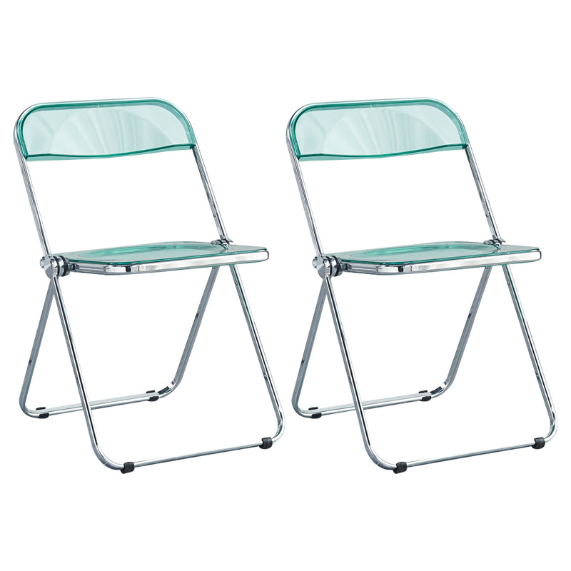 Metal sin brazos del estilo nórdico que cena la silla lateral plegable apilable de las sillas para el uso en el hogar
